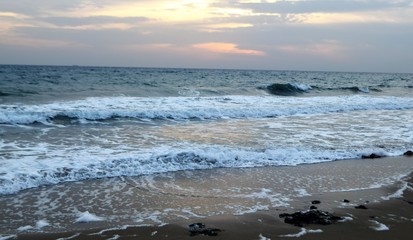 Fototapeta na wymiar Cyprus Mediterranean sunrise sea