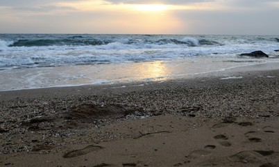 Cyprus Mediterranean sunrise sea