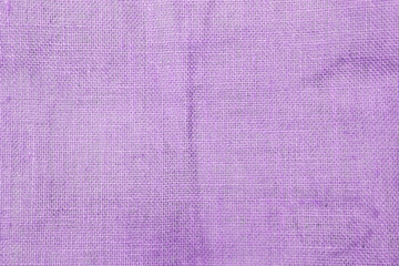 Fototapeta premium Abstract purple hessian fabric texture background