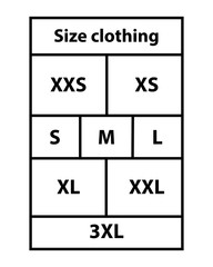 Size clothing labels