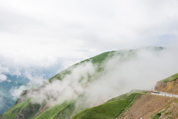 Fototapeta na wymiar Mountains of Chechnya, Chechnya, Chechen Republic
