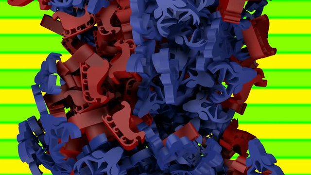 Renna e slitta di Babbo Natale si incrociano.