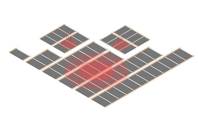 Isometry infrared floor heating system