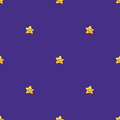 seamless pattern with cute stars