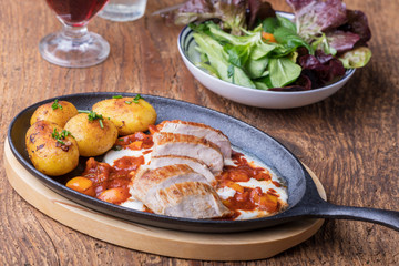 Schweinefilet in Scheiben