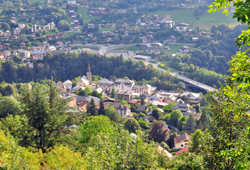 Top view of Saint Gervais old town