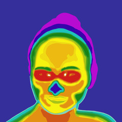 Thermal imager medical scan.