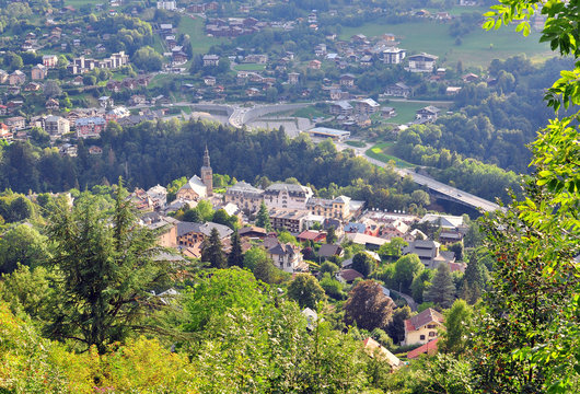 Top view of Saint Gervais old town