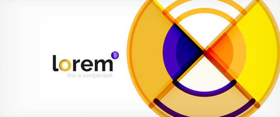 Modern geometric abstract background