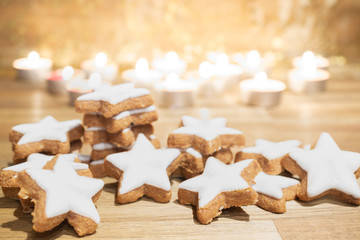 Delicious Christmas biscuits, cinnamon cookies
