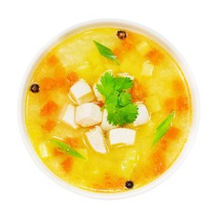 Soup isolated