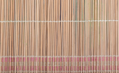 Top view on wooden wicker texture background