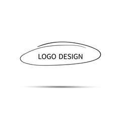 Logo design. Vector Hand drawn circle. Doodle sketch scribble circular logo design
