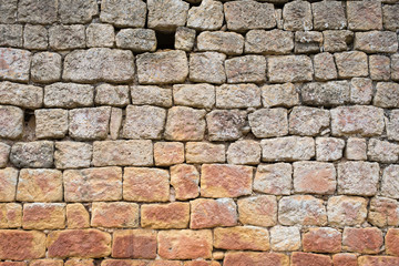 vieux mur de pierre irrégulier