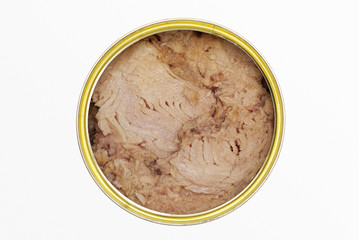 Tin of canned tuna fish