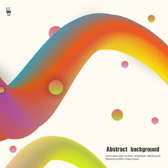 Colorful wave with grunge illustration. Eps10 Vector illustration