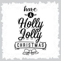 Merry Christmas typography.