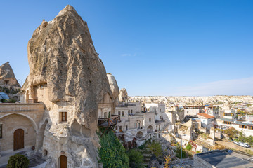 Fototapeta premium Widok na panoramę miasta Cappadocia w Kapadocji, Turcja.