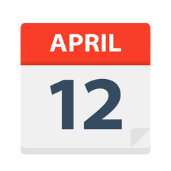 April 12 - Calendar Icon