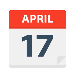 April 17 - Calendar Icon