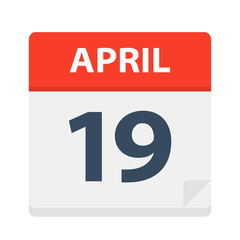 April 19 - Calendar Icon