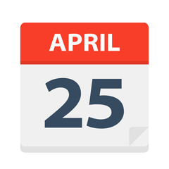 April 25 - Calendar Icon