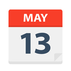 May 13 - Calendar Icon