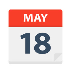 May 18 - Calendar Icon