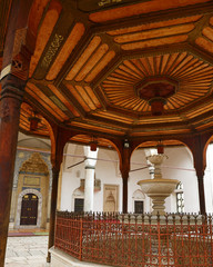 Obraz premium Gazi Husrev-beg Mosque, Bascarsija, Sarajevo, Bosnia Herzegovina