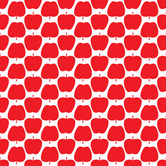 Seamless pattern with apple