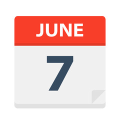 June 7 - Calendar Icon