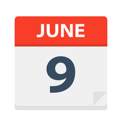 June 9 - Calendar Icon