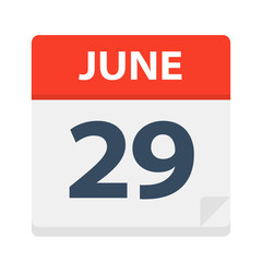 June 29 - Calendar Icon