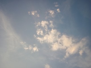 blue sky with clouds