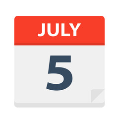 July 5 - Calendar Icon