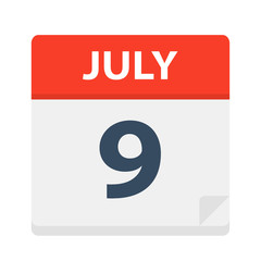 July 9 - Calendar Icon