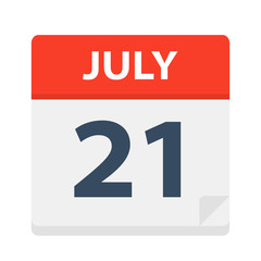 July 21 - Calendar Icon