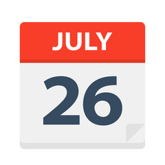 July 26 - Calendar Icon