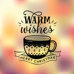 Merry Christmas typography.