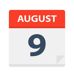 August 9 - Calendar Icon