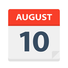 August 10 - Calendar Icon