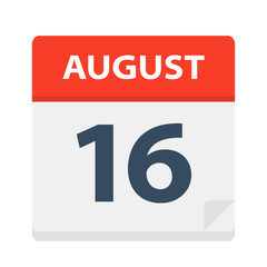 August 16 - Calendar Icon
