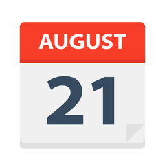 August 21 - Calendar Icon