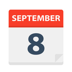 September 8 - Calendar Icon