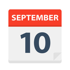 September 10 - Calendar Icon