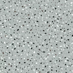 Foto auf Acrylglas Antireflex Terrazzo flooring vector seamless pattern in gray and brown colo © lalaverock