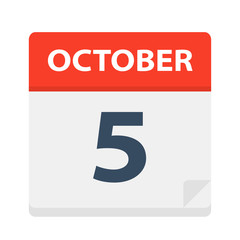 October 5 - Calendar Icon