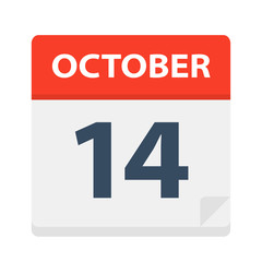 October 14 - Calendar Icon