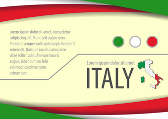 Background with Italian colors and free space for your text. Vector illustration.
