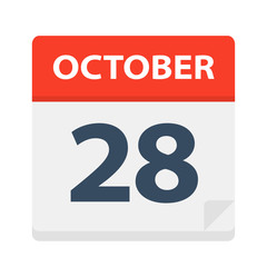 October 28 - Calendar Icon